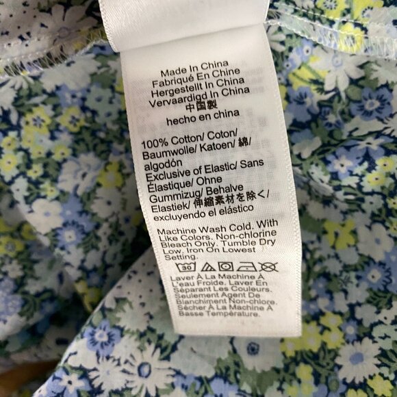 J. Crew Liberty Palermo Smocked Waist Mini Dress Thorpe Hill Small NWT DR-1250 - Picture 14 of 15